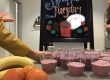 Lots of smoothies lined up